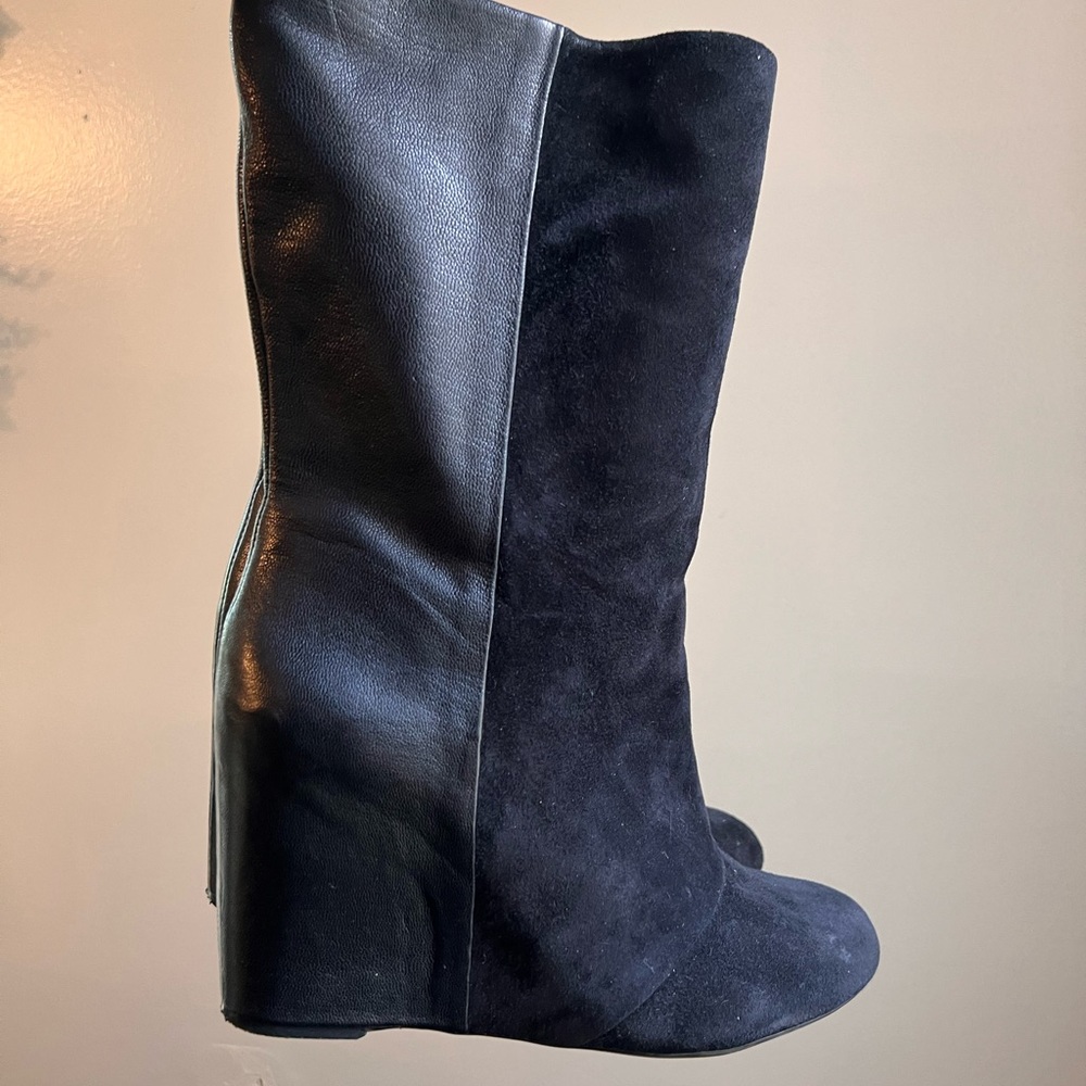 Enzo angiolini mid leather/suede boot